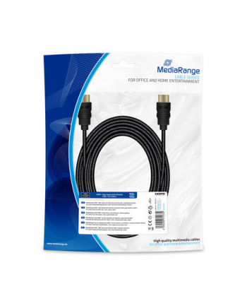Kabel HDMI MediaRange MRCS211 HDMI/HDMI with Ethernet , 5.0m, czarny