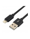 Kabel USB - Lightning everActive CBB-0.3IB 0,3m czarny - nr 1