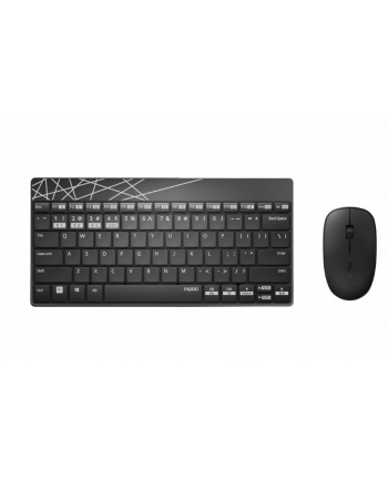 Zestaw bezprzewodowy klawiatura + mysz Rapoo Multi-Mode 8000M UI, czarny