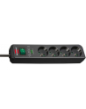 Listwa przepięciowa Brennenstuhl ''Eco-Line'' 4 gn 1,5m, czarna 13500A - nr 1