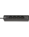 Listwa zasilająca Brennenstuhl z ładowarką USB 4gn, 1,5M, czarna - nr 1