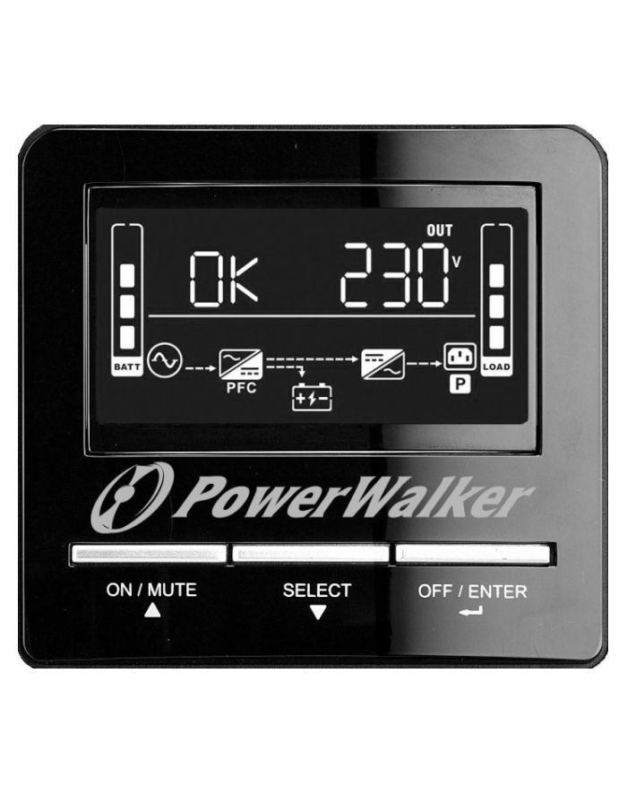 Zasilacz awaryjny UPS Power Walker Line-Interactive 1500VA 2x IEC Out, RJ11/RJ45 In/Out, USB SNMP Slot główny