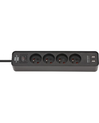 Listwa zasilająca Brennenstuhl z ładowarką USB 4gn, 1,5M, czarna