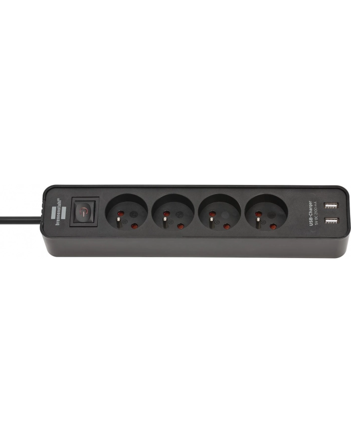 Listwa zasilająca Brennenstuhl z ładowarką USB 4gn, 1,5M, czarna główny