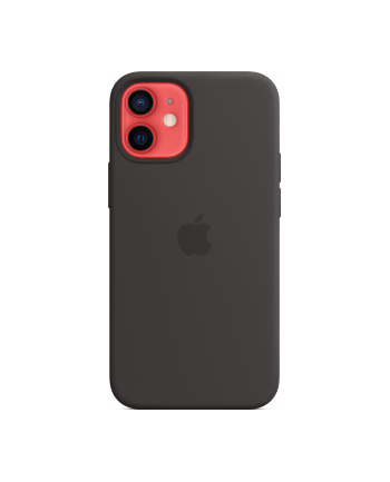 apple Silikonowe etui z MagSafe do iPhonea 12 mini Czarne