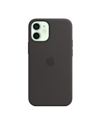 apple Silikonowe etui z MagSafe do iPhonea 12 mini Czarne