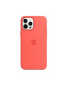 apple Silikonowe etui z MagSafe do iPhonea 12 Pro Max Różowe - nr 1