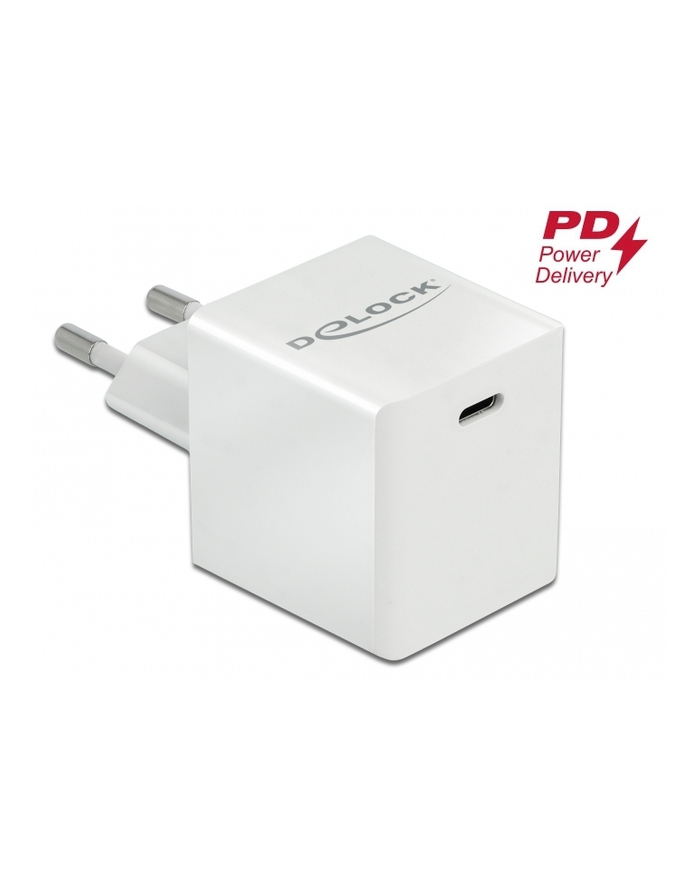 Ładowarka sieciowa delock 1xUSB C (F) 3A 100-240V 40 W biała główny