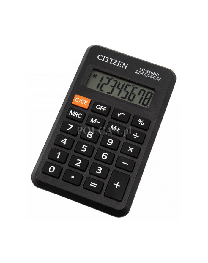 pbs connect Kalkulator kieszonkowy CITIZEN LC310NR, 8cyfr, 114x62x14mm, czarny główny