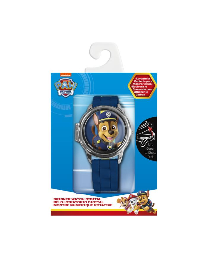 Zegarek cyfrowy ze spinerem w metalowej obudowie Psi Patrol PW16677 Kids Euroswan główny