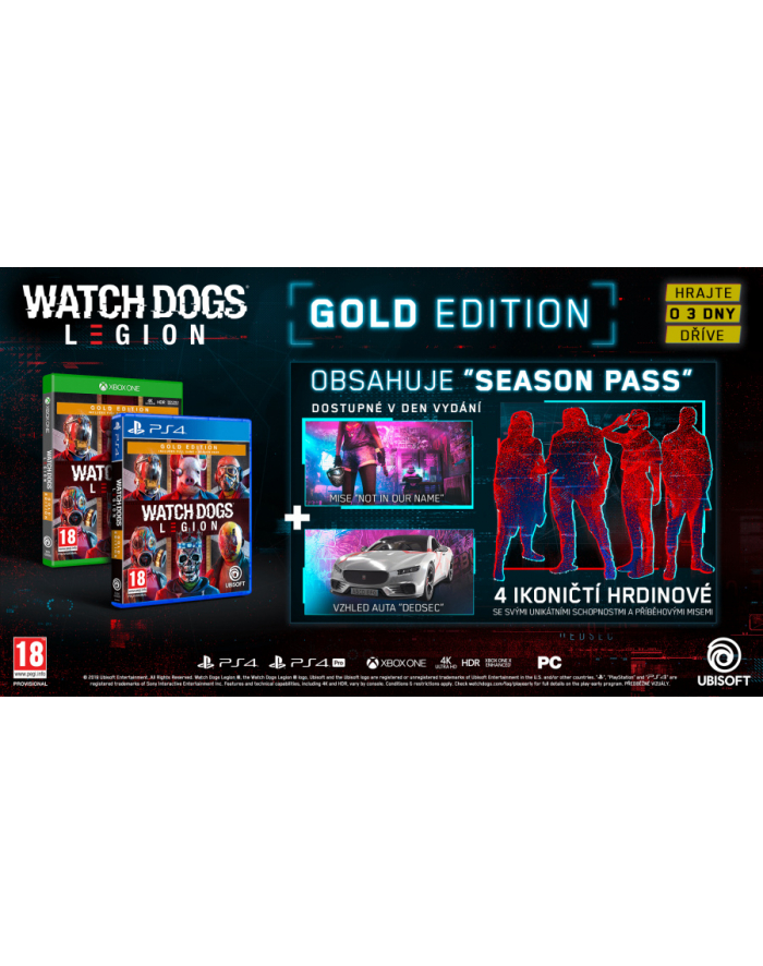 ubisoft Gra PS4 Watch Dogs Legion Gold główny
