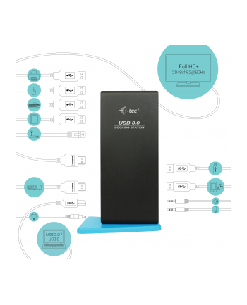 i-tec Stacja dokująca USB 3.0/USB-C Dual HDMI Docking Station