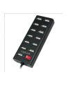 logilink Hub USB2.0 13-portów z wyłącznikiem Czarny - nr 4