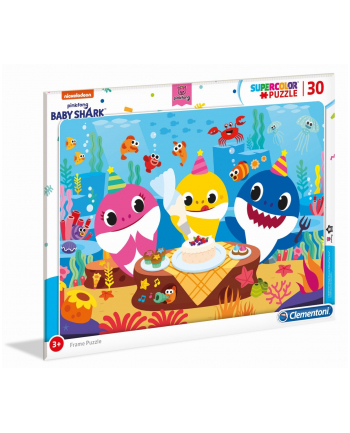 Clementoni Puzzle 30el ramkowe Baby Shark 22109 nr 2