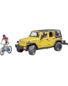 bruder Jeep Wrangler Unlimited Rubicon z rowerem górskim i figurką kolarza - nr 1