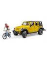 bruder Jeep Wrangler Unlimited Rubicon z rowerem górskim i figurką kolarza - nr 2