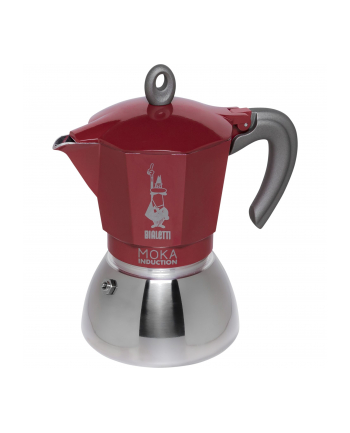 Bialetti kawiarka New Moka Induction 6tz czerwona