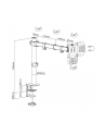 MACLEAN UCHWYT BIURKOWY DO MONITORA LCD 17-32  8KG VESA 75X75 ORAZ 100X100 PODWÓJNE RAMIĘ MC-883 - nr 7