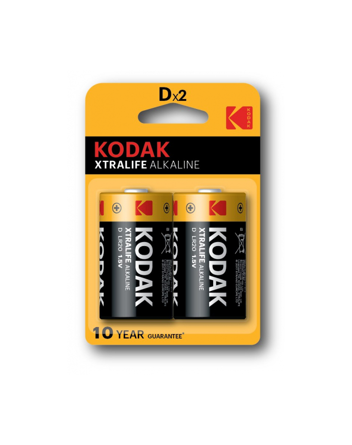 KODAK BATERIE ALKALICZNE XTRALIFE ALKLR20  D  BLISTER [KPL=2SZT] główny