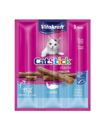 VITAKRAFT Cat Stick Mini - przysmak dla kota smak: łosoś/pstrąg 3szt/18g