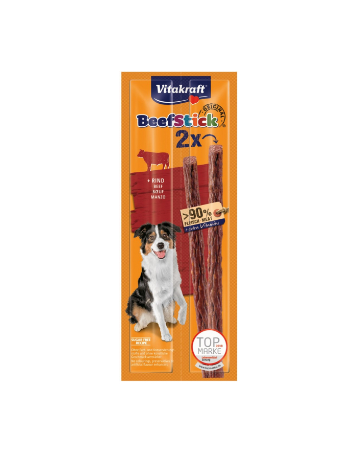 VITAKRAFT Beef Sticks - kabanos dla psa z wołowiną 2szt główny