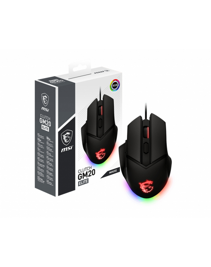 MYSZ MSI Clutch GM20 ELITE GAMING MOUSE główny