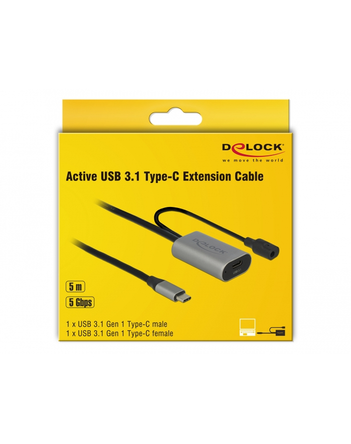 DELOCK Active USB 3.1 Gen 1 extension cable USB Type-C 5 m główny