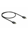 DELOCK HDMI Coaxial M/M v2.1 cable 0.5m 8K 60Hz braiding black - nr 2