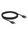 DELOCK HDMI Coaxial M/M v2.1 cable 1m 8K 60Hz braiding black - nr 4