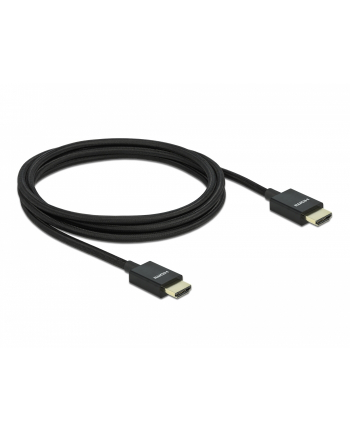 DELOCK HDMI Coaxial M/M v2.1 cable 1m 8K 60Hz braiding black