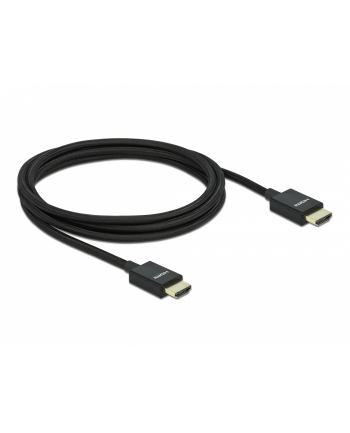DELOCK HDMI Coaxial M/M v2.1 cable 1m 8K 60Hz braiding black nr 2