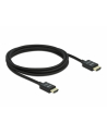 DELOCK HDMI Coaxial M/M v2.1 cable 2m 8K 60Hz braiding black - nr 2