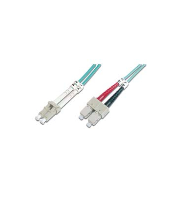 DIGITUS LWL patchcable LC/SC 50/125 2m multimode duplex OM4 RAL 4003