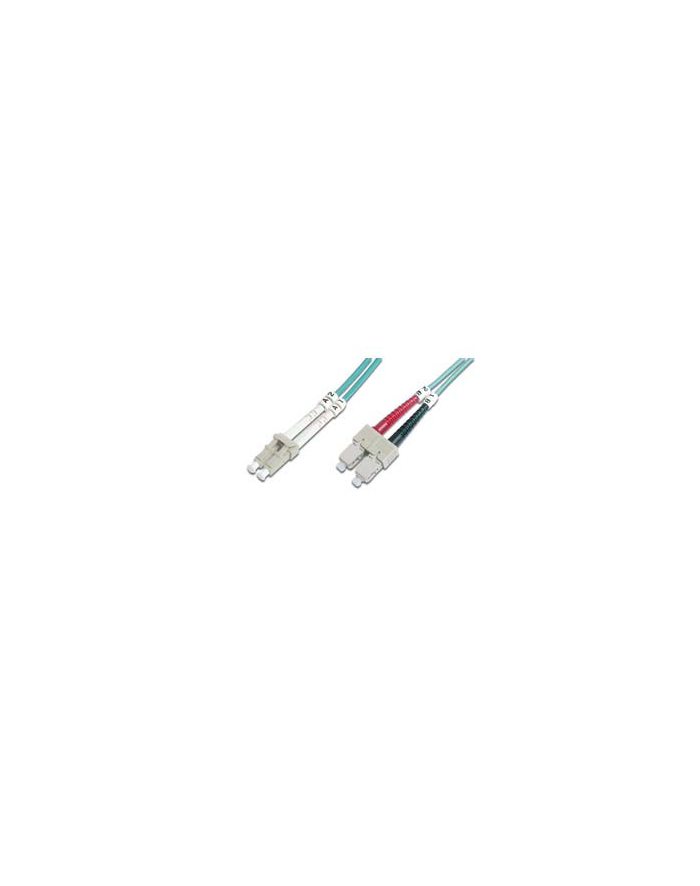 DIGITUS LWL patchcable LC/SC 50/125 2m multimode duplex OM4 RAL 4003 główny