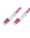 DIGITUS fiber Optic patch cord LC to LC Multimode 50/125 duplex 1m class OM4 LSOH RAL 4003 - nr 12