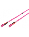 DIGITUS fiber Optic patch cord LC to LC Multimode 50/125 duplex 1m class OM4 LSOH RAL 4003 - nr 3