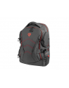 NATEC Genesis laptop backpack Pallad 550 black 15.6inch/17.3inch - nr 24