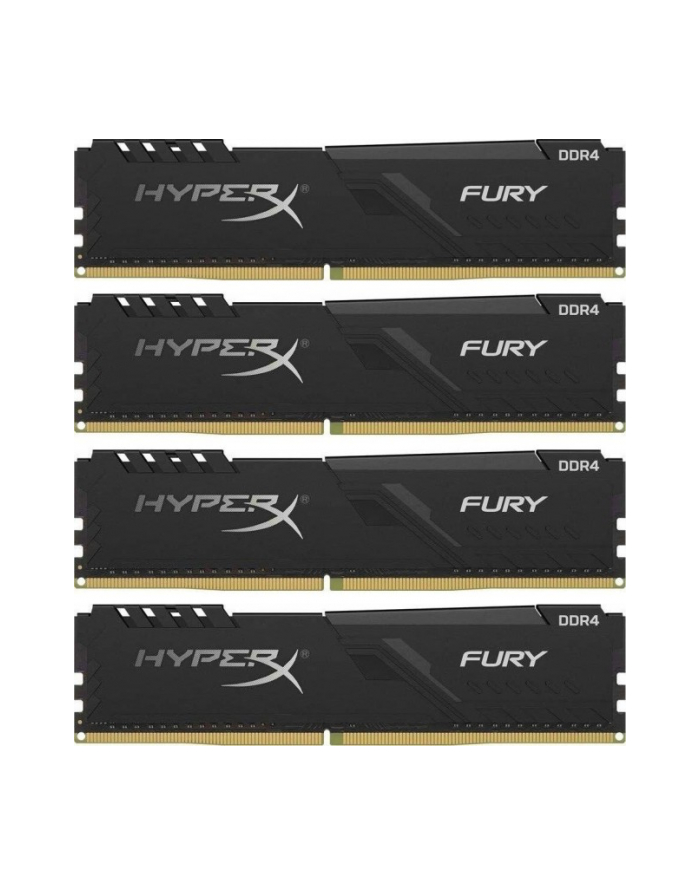 kingston HyperX DDR4 - 128 GB -2666 - CL - 16 - Quad-Kit, Fury Black (black, HX426C16FB3K4 / 128) główny