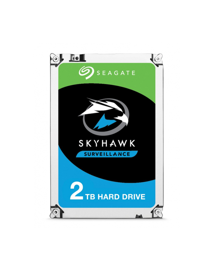 SEAGATE Surveillance Skyhawk 2TB HDD SATA 6Gb/s 256MB cache 8.9cm 3.5inch SMR Air 24x7 BLK główny