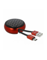 DELOCK cable USB-A/M to USB-C/M 2.0 black/red retractable 92cm - nr 5