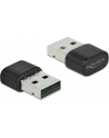 DELOCK USB WiFi adapter AC 433 mbps dual band 2.4/5GHz internal antennas with Bluetooth 4.2 - nr 18