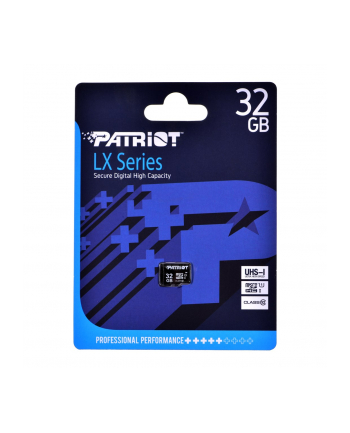 patriot memory PATRIOT MicroSDHC Card LX Series 32GB UHS-I/Class 10