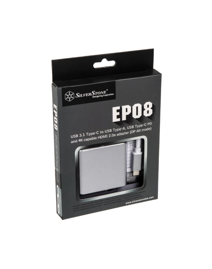 silverstone technology SilverStone Adapter SST-EP08C (grey / white) główny