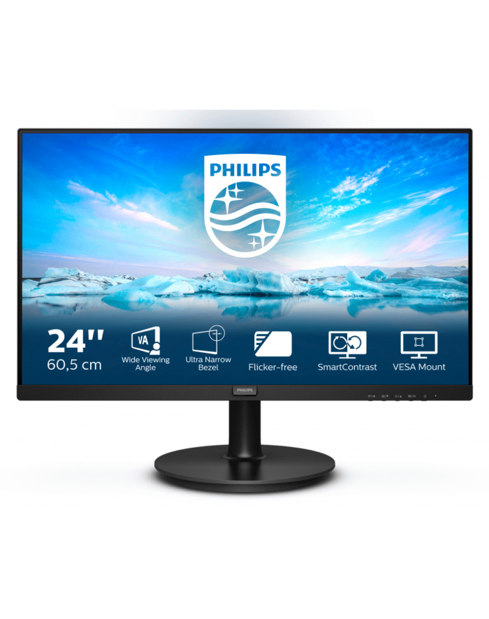 philips Monitor 241V8LA 23.8 cala VA HDMI Głośniki główny