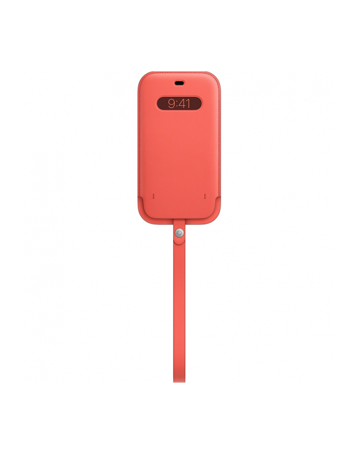 apple Skórzany futerał z MagSafe do iPhone 12 Pro Max - Różowy cytrus główny