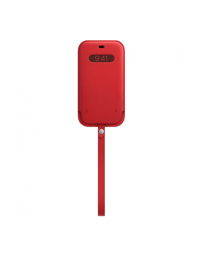 apple Skórzany futerał z MagSafe do iPhonea 12 Pro Max - Czerwony główny