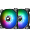 Thermaltake Pure Duo 14 ARGB Sync Radiator Fan, case fan (black / transparent, set of 2, 1x controller) - nr 13