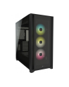 CORSAIR iCUE 5000X RGB Tempered Glass Mid-Tower ATX PC Smart Case Black - nr 120