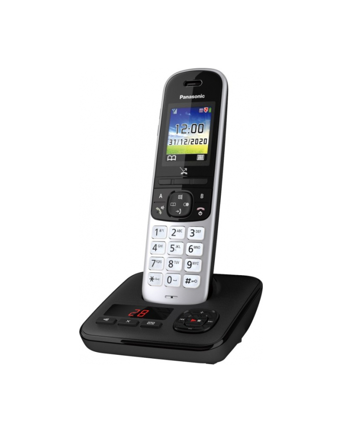 Panasonic KX-TGH720GS, analog telephone (black, answering machine) główny