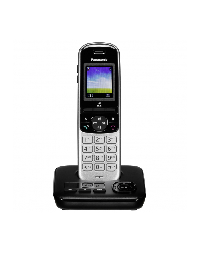 Panasonic KX-TGH720GS, analog telephone (black, answering machine) główny